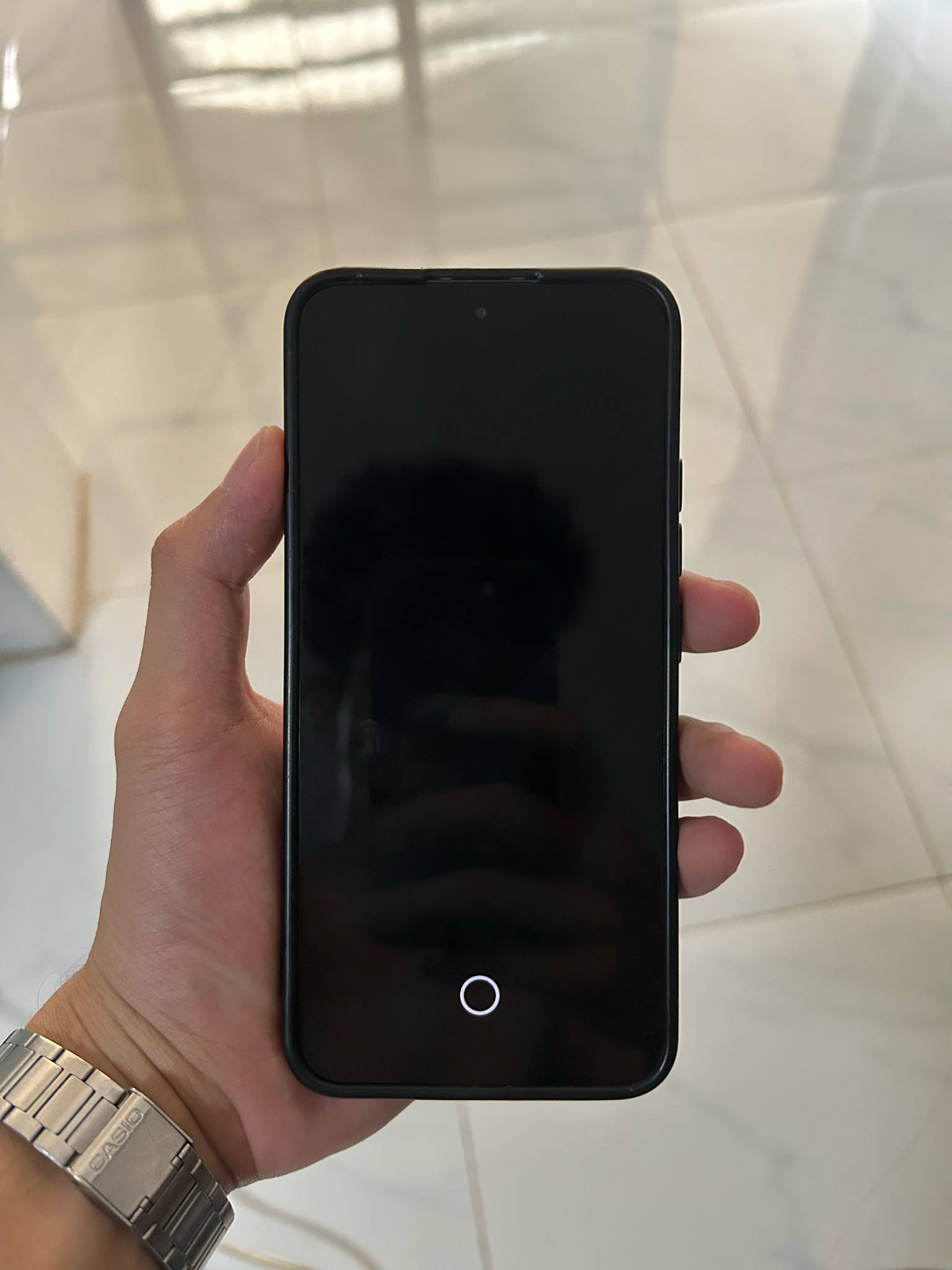Black android phone